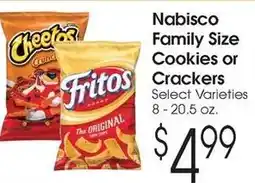 Family Fare Nabisco family size cookies or crackers offer