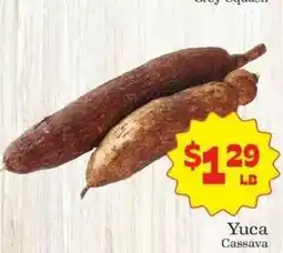 Supermercado Nuestra Familia Yuca Cassava offer