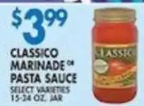 Associated Classico marinade or pasta sauce offer