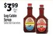 Pioneer Supermarkets Log Cabin Syrup offer