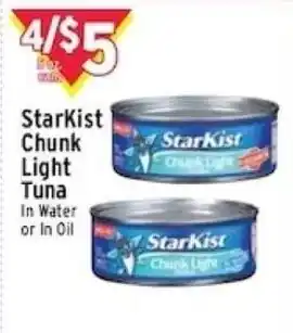 Met Foodmarkets Starkist chunk light tuna offer