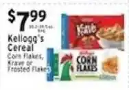 Met Foodmarkets Kellogg's Cereal Corn Flakes, Krave or Frosted Flakes offer
