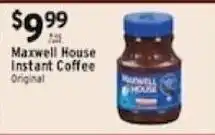 Met Foodmarkets Maxwell House instant coffee original offer