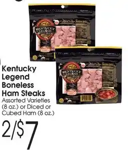 Family Fare Kentucky legend boneless ham steaks offer