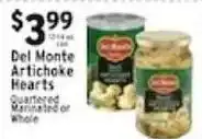 Met Foodmarkets Del Monte Artichoke Hearts offer