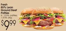 Family Fare Fresh Lean Ground Beef Patties offer