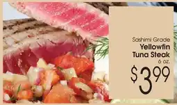 Family Fare Sashimi Grade Yellowfin Tuna Steak offer