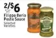 Met Foodmarkets Filippo Berio Pesto Sauce offer