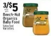Met Foodmarkets Beech-Nut Organics Baby Food offer