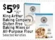 Met Foodmarkets King Arthur Baking Company Gluten Free Baking Mixes or All-Purpose Flour offer