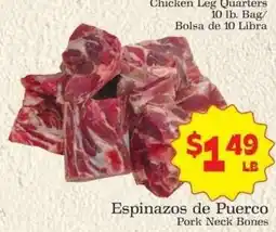 Supermercado Nuestra Familia Chicken Leg Quarters offer