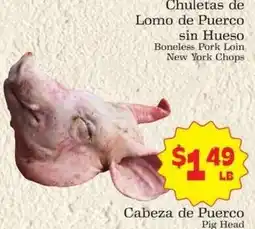 Supermercado Nuestra Familia New York Chops offer