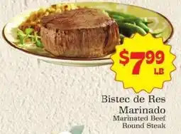 Supermercado Nuestra Familia Bistec de Res Marinado offer