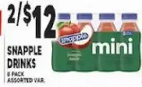 Associated Snapple drinks offer