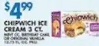 Associated Chipwich ice cream offer