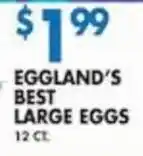 Associated Eggland's best large eggs offer
