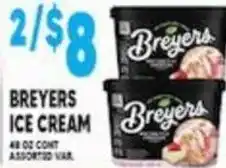 Associated Breyers ice cream offer
