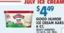 Associated Good Humor Ice Cream Bars offer