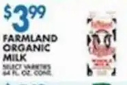Associated Farmland organic milk offer