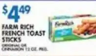 Associated Farm Rich French Toast Sticks offer