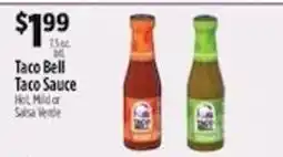 Pioneer Supermarkets Taco Bell Taco Sauce offer
