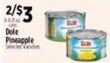 Pioneer Supermarkets Dole Pineapple offer