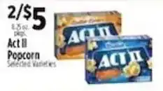 Pioneer Supermarkets Act II Popcorn offer