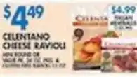 Associated Celentano cheese ravioli offer