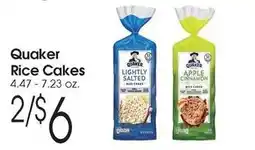 Family Fare Quaker rice cakes offer