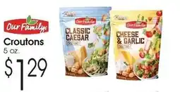 Family Fare Our Family croutons offer