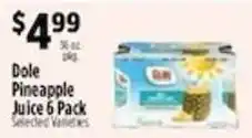 Pioneer Supermarkets Dole Pineapple Juice offer