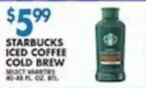 Associated Starbucks iced coffee cold brew offer