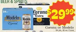 Supermercado Nuestra Familia Corona or Modelo offer