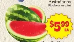 Supermercado Nuestra Familia Blueberries pint offer