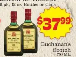 Supermercado Nuestra Familia Buchanan's Scotch offer