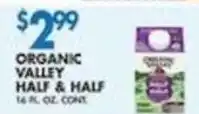 Associated Organic Valley Half & Half offer