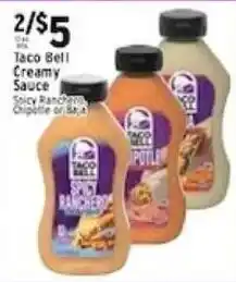 Met Foodmarkets Taco Bell Creamy Sauce offer