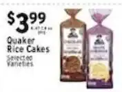 Met Foodmarkets Quaker rice cakes offer