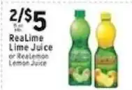 Met Foodmarkets Real Lime Lime Juice or Real Lemon Lemon Juice offer