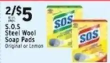 Met Foodmarkets S.O.S Steel Wool Soap Pads offer