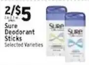 Met Foodmarkets Sure Deodorant Sticks offer