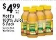 Met Foodmarkets Mott's 100% Juice offer