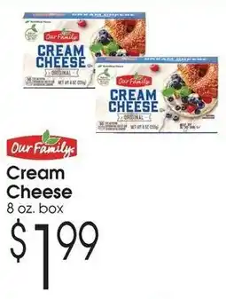 Family Fare Our Family Cream Cheese offer