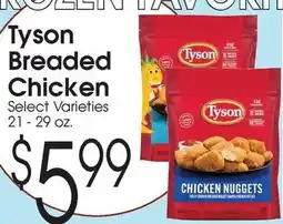 Family Fare Tyson breaded chicken offer