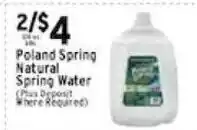 Met Foodmarkets Poland Spring Natural Spring Water offer