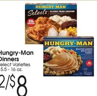 Family Fare Hungry-Man Dinners offer