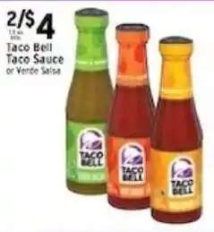 Met Foodmarkets Taco Bell Taco Sauce or Verde Salsa offer