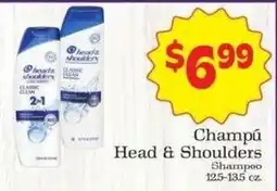 Supermercado Nuestra Familia Champú Head & Shoulders Shampoo offer