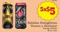 Supermercado Nuestra Familia Venom or Rockstar Energy Drinks offer