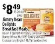 Pioneer Supermarkets Jimmy Dean Delights Breakfast Meals offer